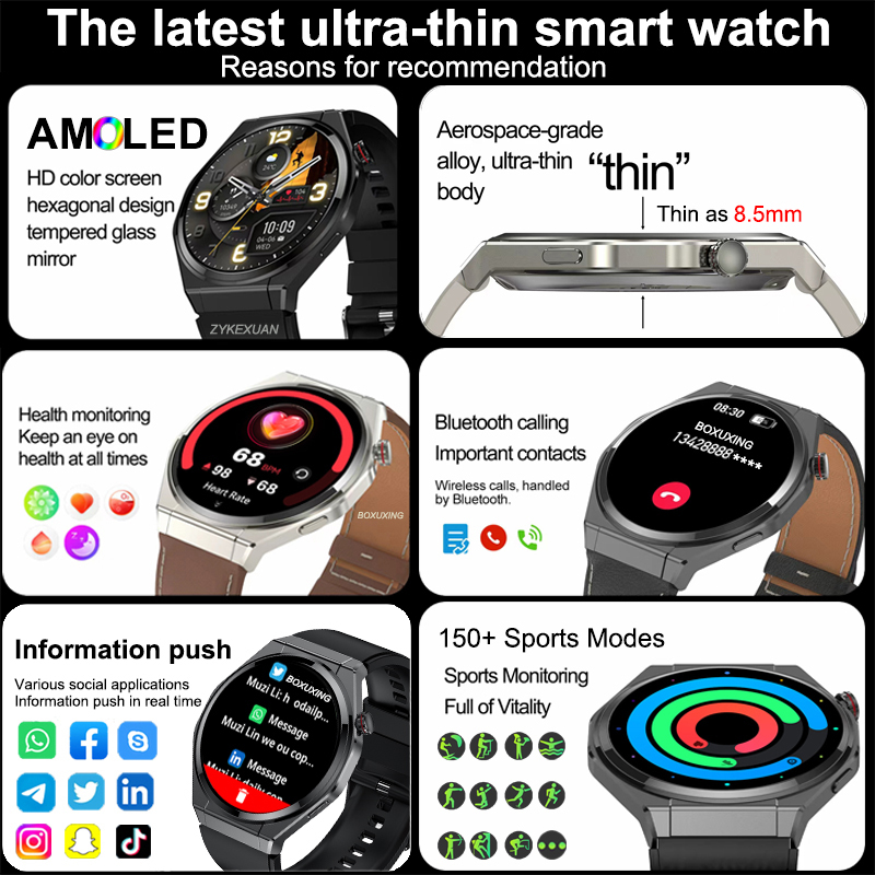 2026 ใหม่นาฬิกาสมาร์ทสปอร์ตบาง - Aquatic Sports Performance บทวิจารณ์และราคา