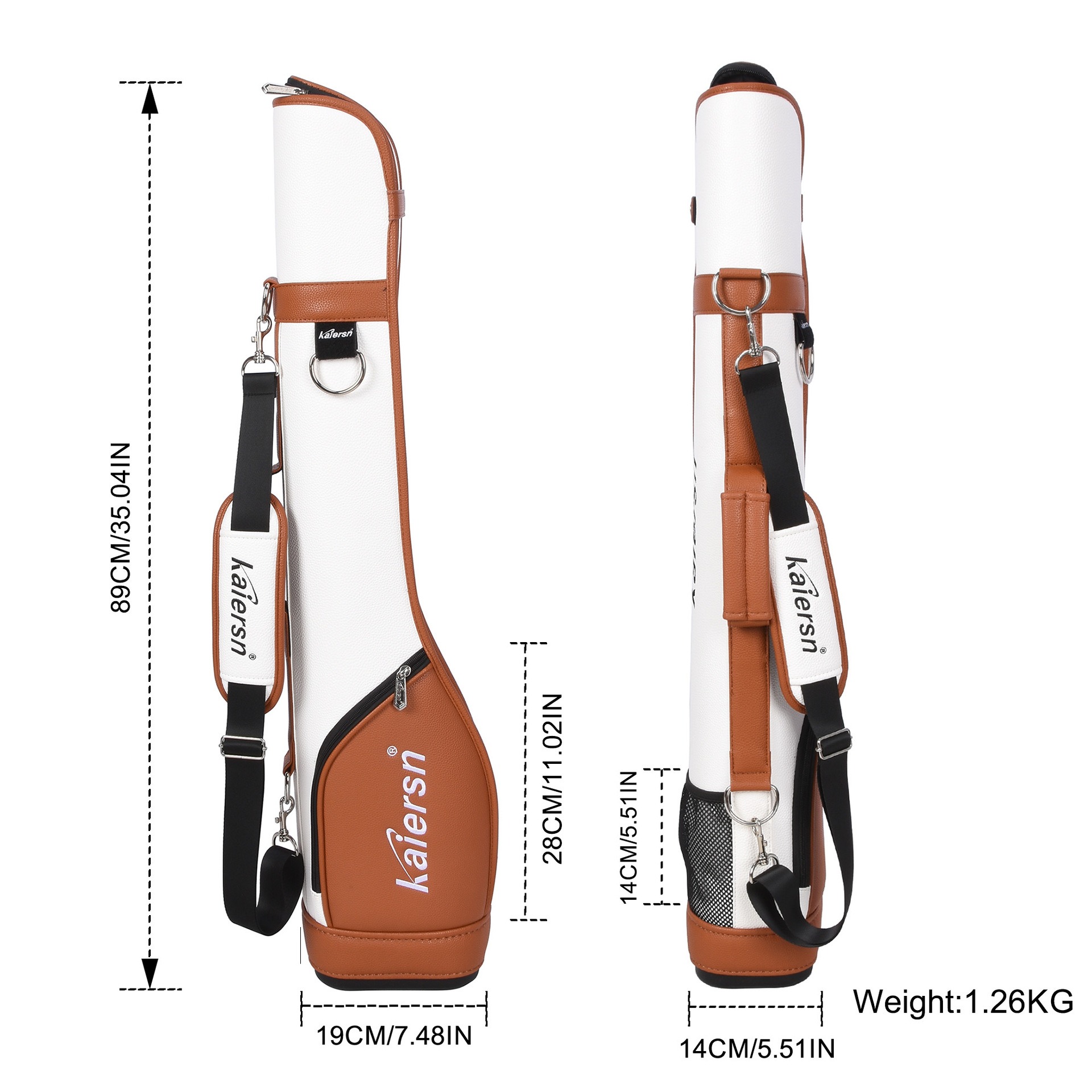 กระเป๋าใส่ไม้กอล์ฟหนังไมโครไฟเ - Aqua Sports Club บทวิจารณ์และราคา